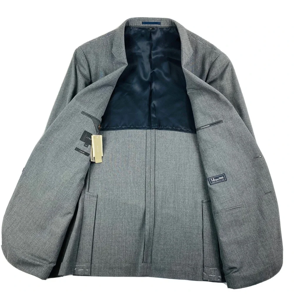 J.Crew Ludlow Tollegno 1900 Gray Wool Sport Coat Jacket Sz 46L New With Tags‎